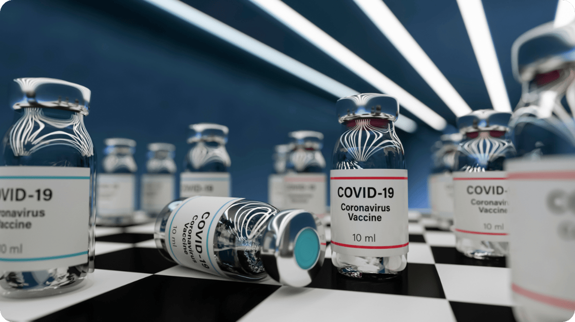 Image of covid-19 vaccine bottles