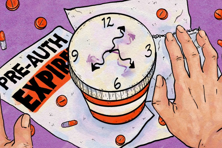 Illustration of pre-authorization for medication