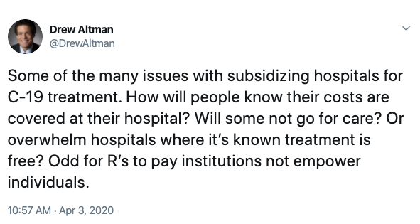 Drew Altman on Twitter