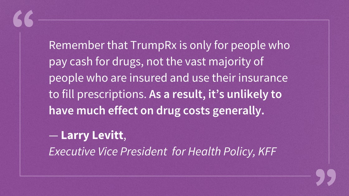Trump RX Quote - Larry Levitt